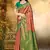 Sangam prints orange silk woven work traditional saree