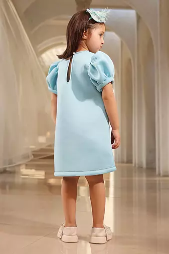 Blue neoprene dress