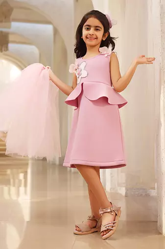 Lilac neoprene dress