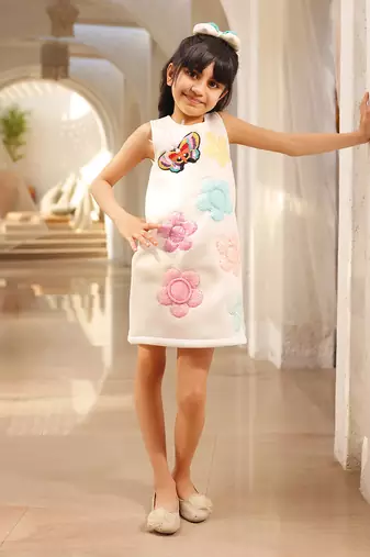 White neoprene dress