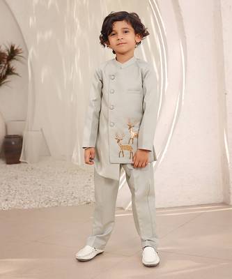 Green bandgala with pant 1