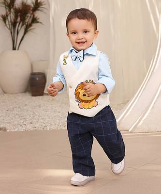 White waist coat with pant and shirt 2