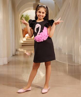 Black neoprene dress 1