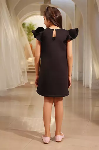Black neoprene dress