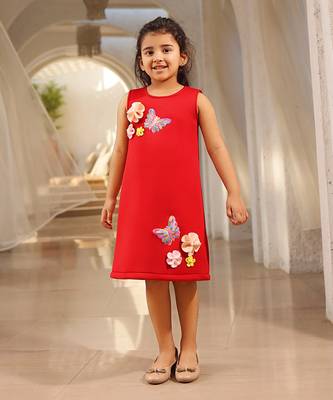 Red neoprene dress 1