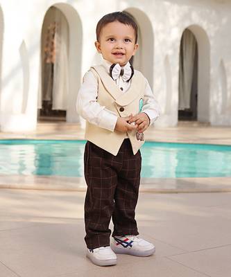 Beige waist coat set 1