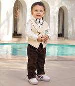 Beige waist coat set