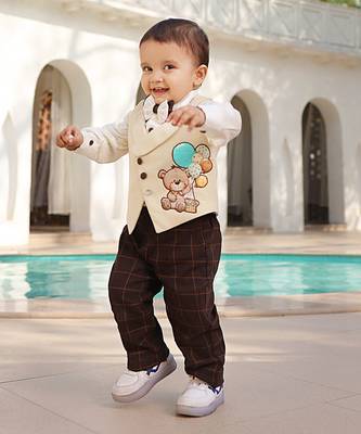 Beige waist coat set 2