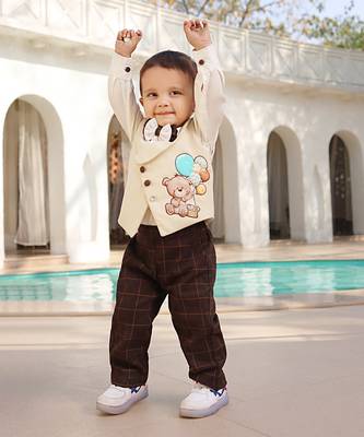 Beige waist coat set 3