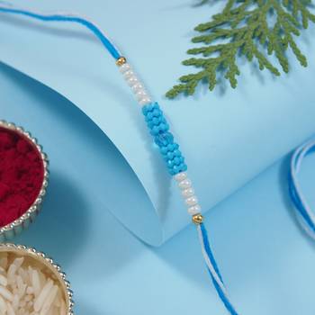 Fancy rakhi with roli chawal & rakshabandhan card for baby boys/bro/brother/bhai  1
