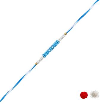 Fancy rakhi with roli chawal & rakshabandhan card for baby boys/bro/brother/bhai  3
