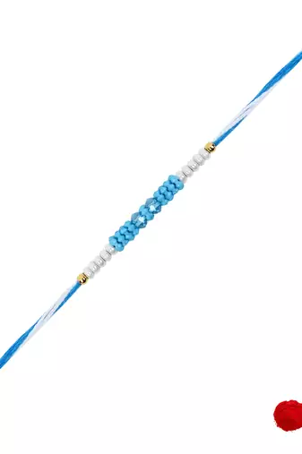 Fancy rakhi with roli chawal & rakshabandhan card for baby boys/bro/brother/bhai 
