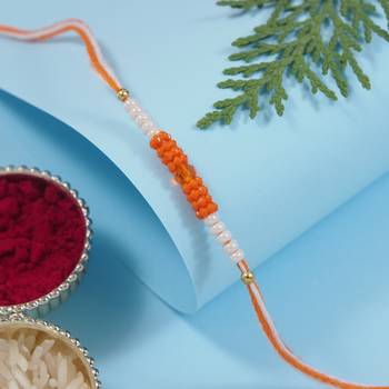 Fancy rakhi with roli chawal & rakshabandhan card for baby boys/bro/brother/bhai  1
