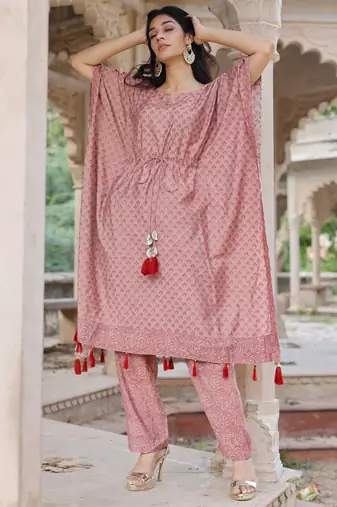 Muslin kaftan set