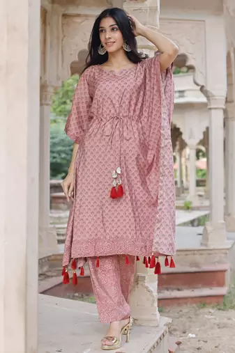 Muslin kaftan set