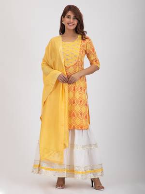 Gota patti printed sharara set 1