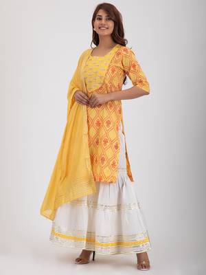 Gota patti printed sharara set 2