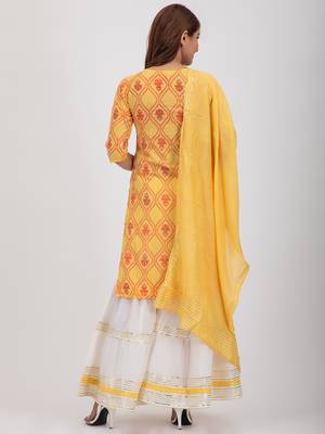 Gota patti printed sharara set 3