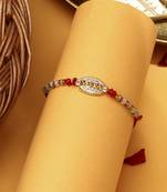 Veera rakhi with american stone studded