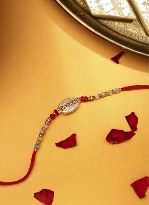 Veera rakhi with american stone studded 3