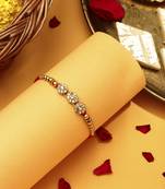 Stone Studded Thread Rakhi