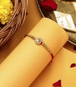 Gold Stone Studded Rakhi