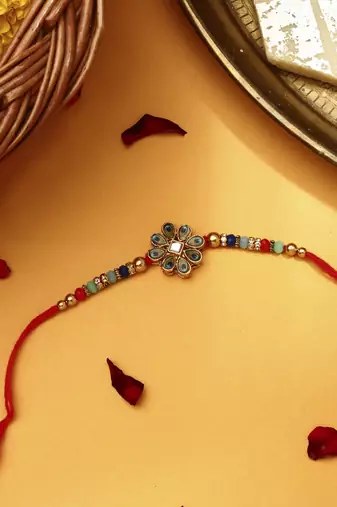 Peacock Thread Rakhi
