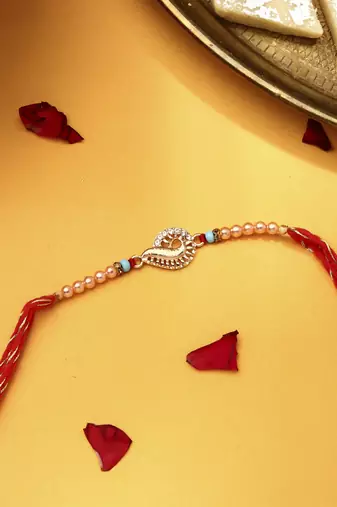 Peacock Thread Rakhi