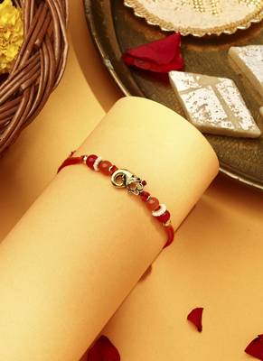 Om & ganesh motif rakhi 2