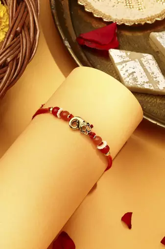 Om & ganesh motif rakhi