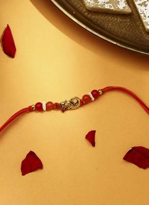 Om & ganesh motif rakhi 3
