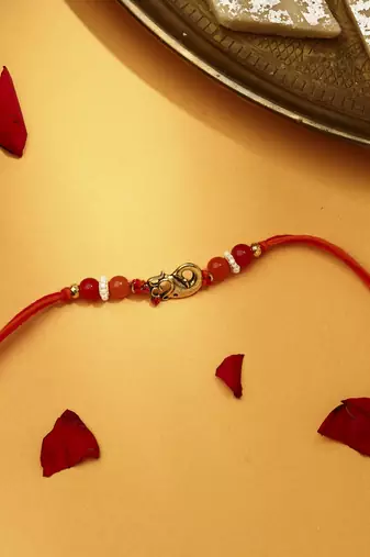 Om & ganesh motif rakhi