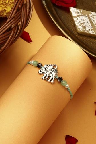 Elephant motif kid rakhi