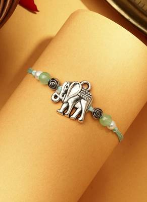 Elephant motif kid rakhi 2