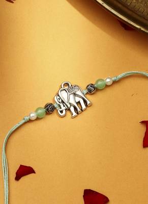 Elephant motif kid rakhi 3
