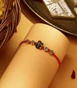 Gold Plated Ganesh Thread Rakhi