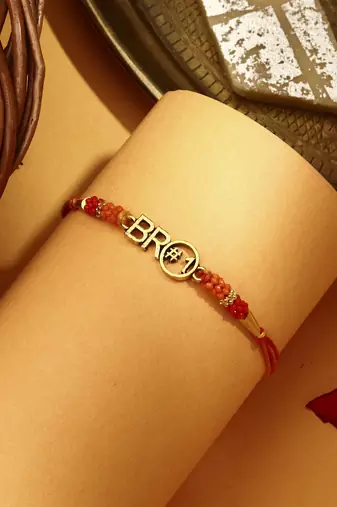 Bro charm rakhi - celebrate brotherly bond with style