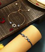 Evil eye bhaiya bhabhi rakhi set