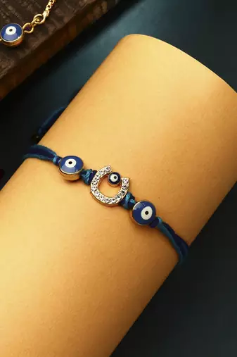 Evil eye bhaiya bhabhi rakhi set