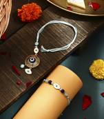 Evil eye bhaiya bhabhi rakhi set