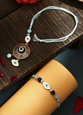 Evil eye bhaiya bhabhi rakhi set 2