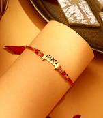 Bro with dumbles charm rakhi - symbol of strength and bond