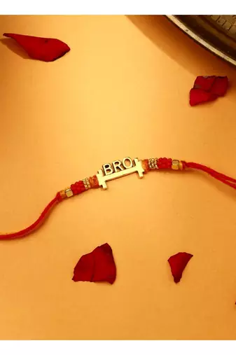 Bro with dumbles charm rakhi - symbol of strength and bond