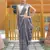 Grey Classic emboidary border silk bland weaving saree with Blouse