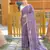 Puple Classic emboidary border silk bland weaving saree with Blouse