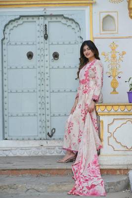 beige & pink mal cotton suit shiffly beautiful yoke 4