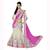 Pink Net::Georgette embroidered  lehenga-choli