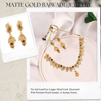 Mansiyaorange matte gold  multicolor necklace choker jewellery sets for women 3