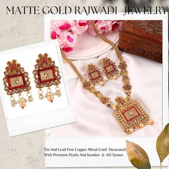 Mansiyaorange matte golden floral design kundan stones rani haar jewellery sets for women 3