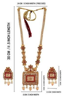 Mansiyaorange matte golden floral design kundan stones rani haar jewellery sets for women 4